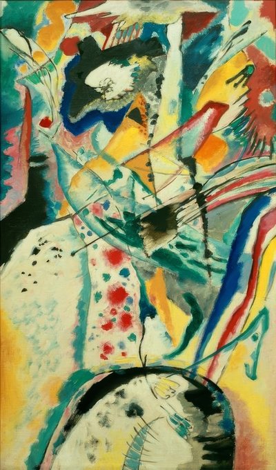 Große Studie zu dem Wandbild für Edwin R. Campbell Nr. 3 von Wassily Kandinsky